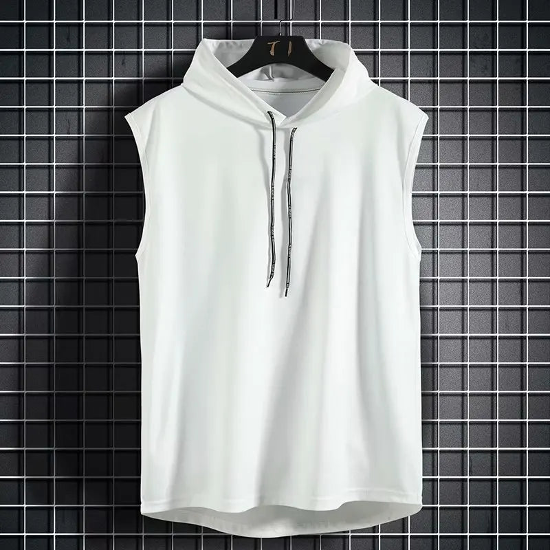 Sleeveless Hooded Tank Top