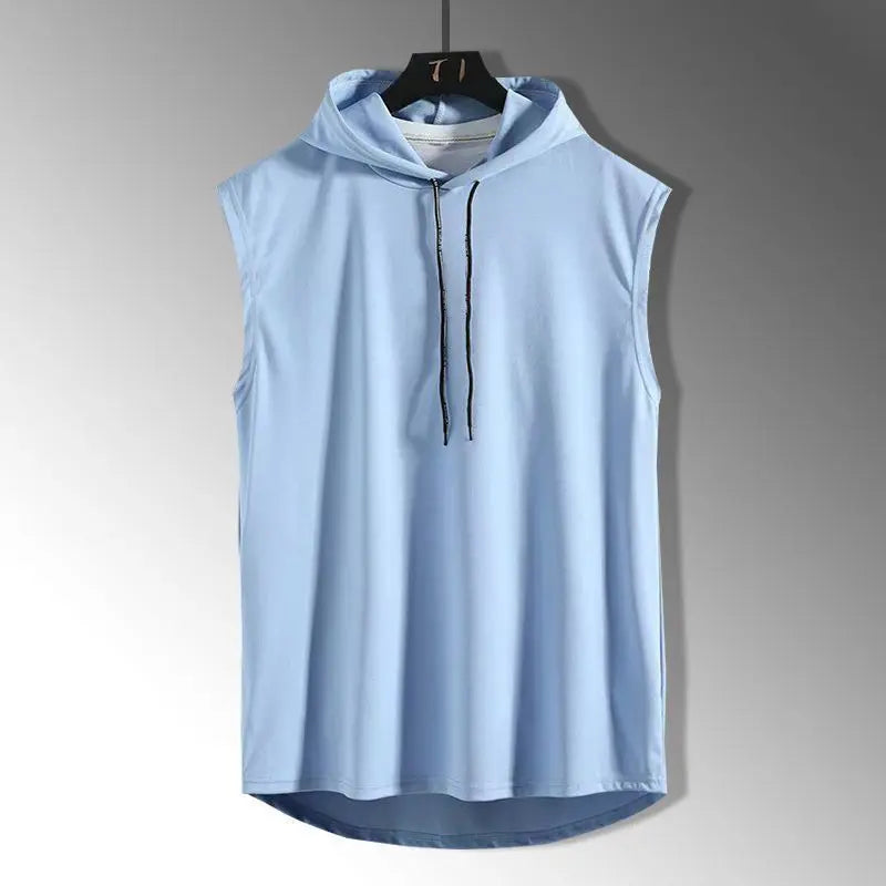 Sleeveless Hooded Tank Top