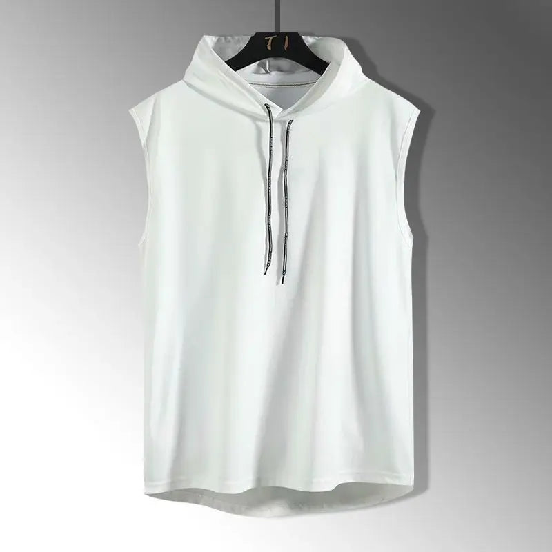 Sleeveless Hooded Tank Top