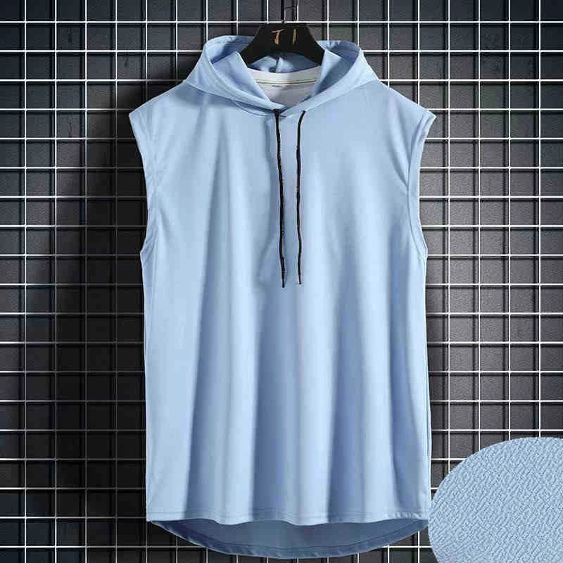 Sleeveless Hooded Tank Top