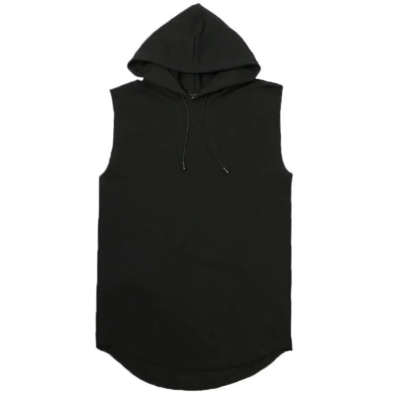 Sleeveless Hooded Tank Top