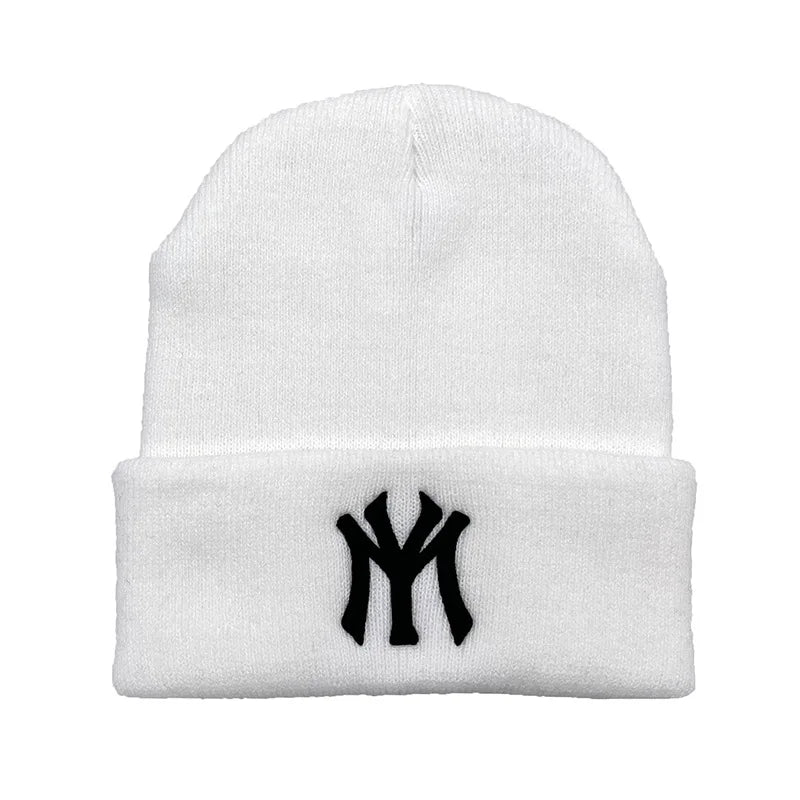 WY Letter Embroidery Beanie