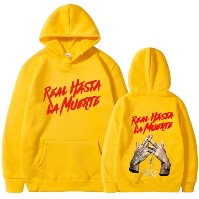 Anuel AA Real Hasta La Muerte Print Hoodies (Colorfull)