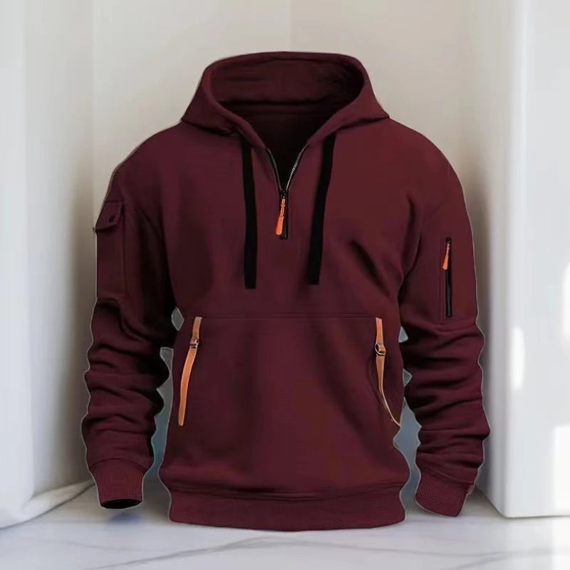 Sudadera con capucha y hombros caídos