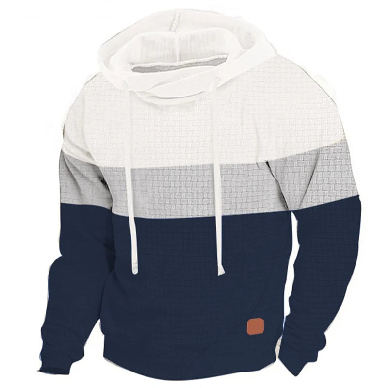 Sudadera con capucha de patchwork