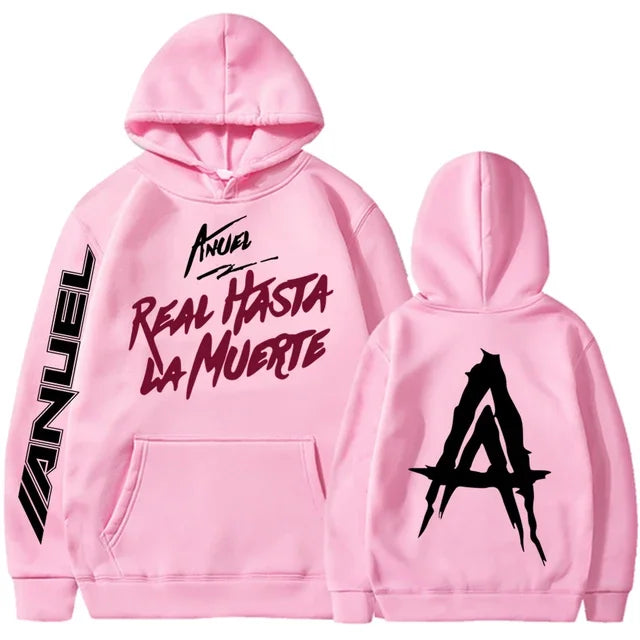 Anuel AA Real Hasta La Muerte Print Hoodies (Colorfull)