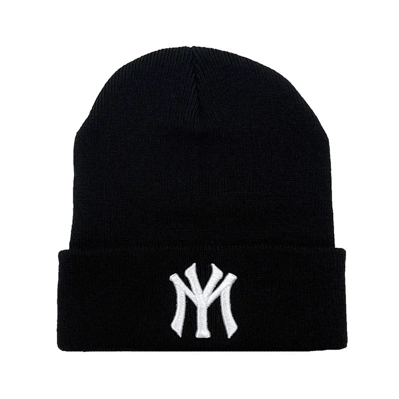 WY Letter Embroidery Beanie