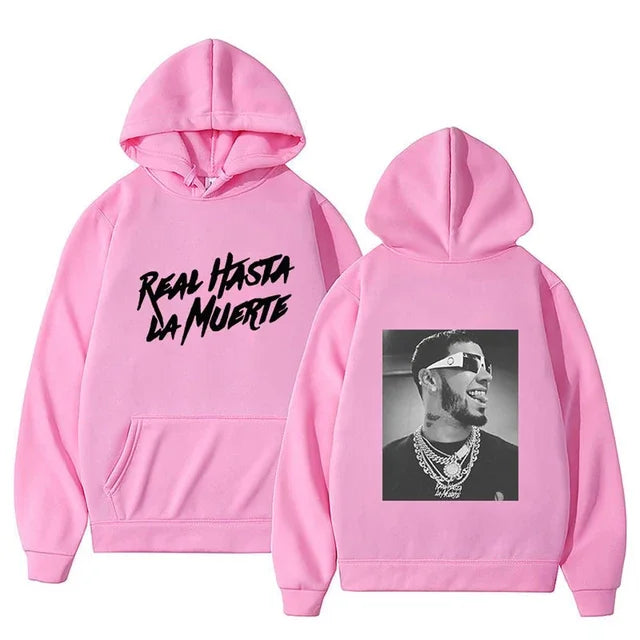 Anuel AA Real Hasta La Muerte Print Hoodies (Colorfull)