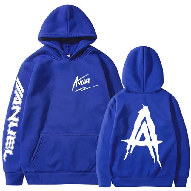 Anuel AA Real Hasta La Muerte Print Hoodies (Colorfull)