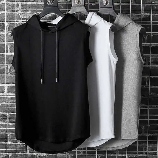 Sleeveless Hooded Tank Top